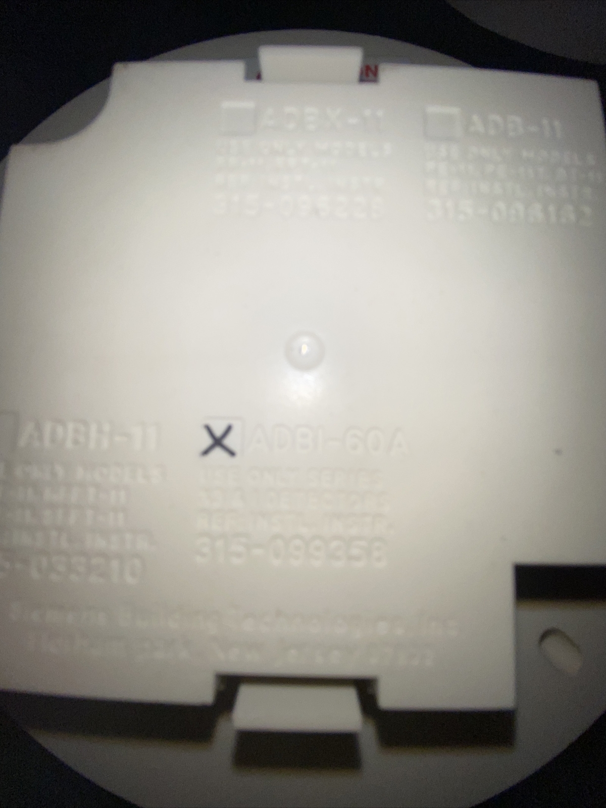 siemens cerberus pyrotronics adbi-60A Audible Base
