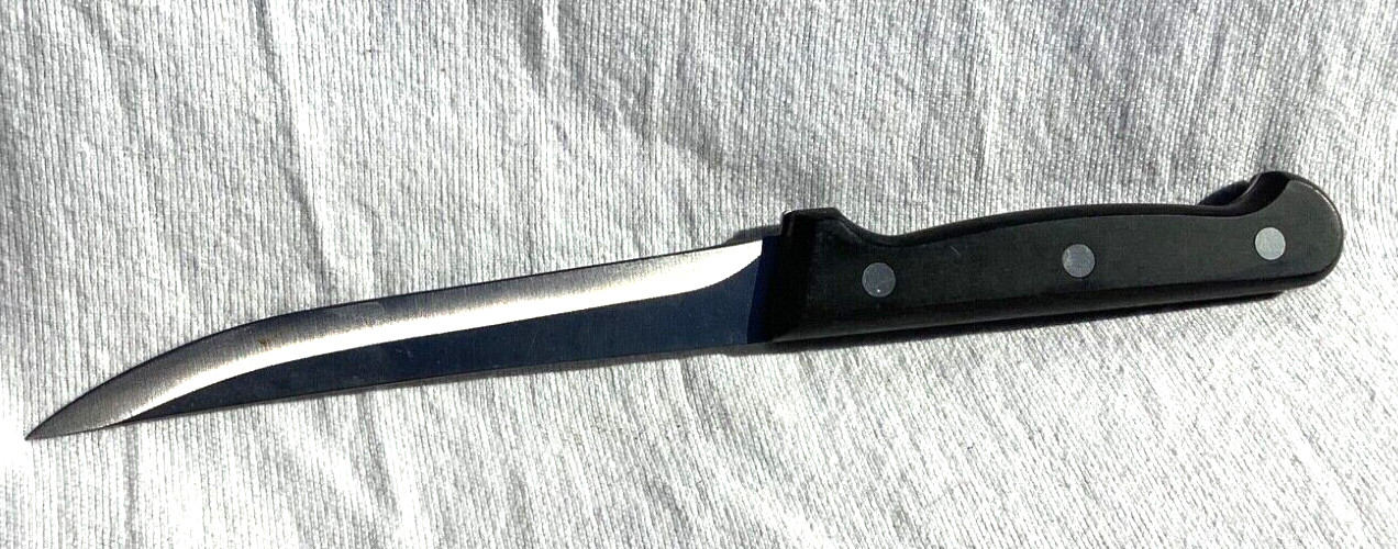 Boning Utility Knife Stainless Steel Black Composite Handle 5.75” Blade