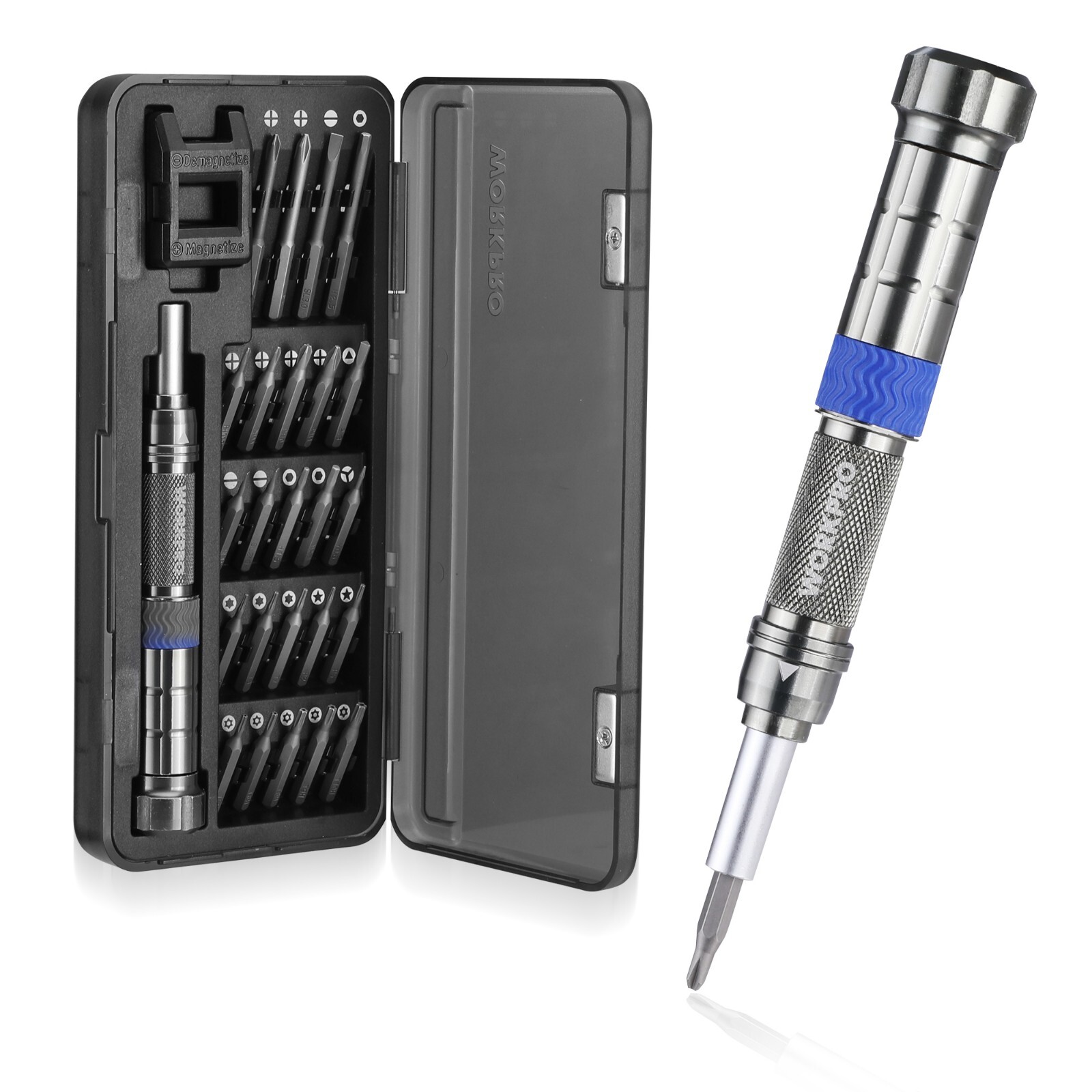 24 in 1 Small Screwdriver Set w/Extendable Pole, Magnetic Mini Repair Tool Kit