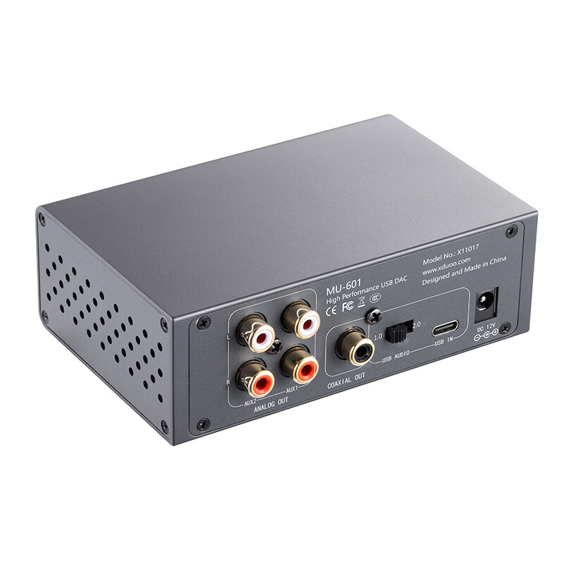 New MU-601 DAC High Resolution USB DAC ES9018K2M XU208 DSD256 Hi-Res Decoder