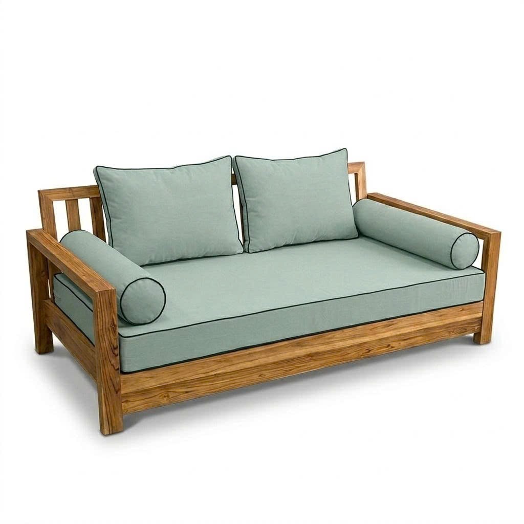 COVER ONLY STYLE 1 Mattress Pillow Daybed Porch Swing Contrast Trim Twin AD002
