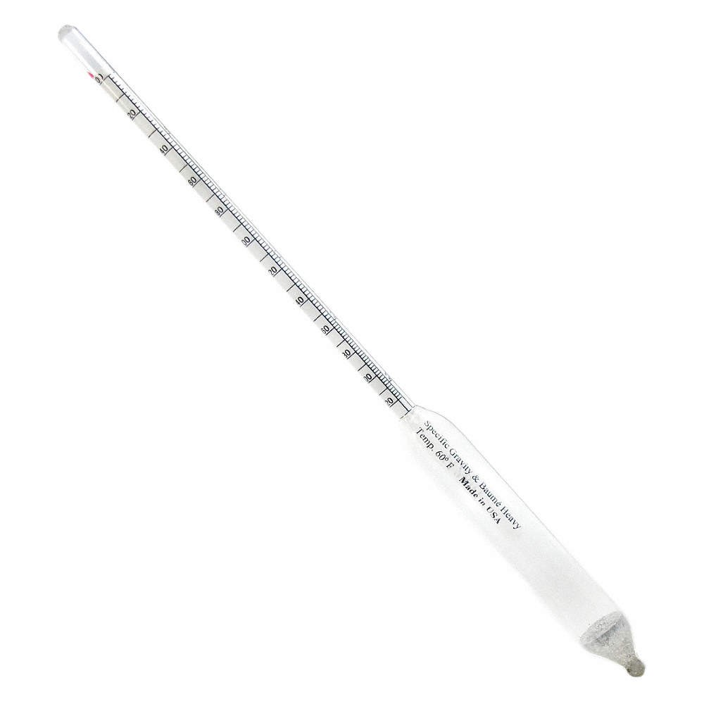 THERMCO Hydrometer, Gravity/Baume,0.005/0.5 32GD10