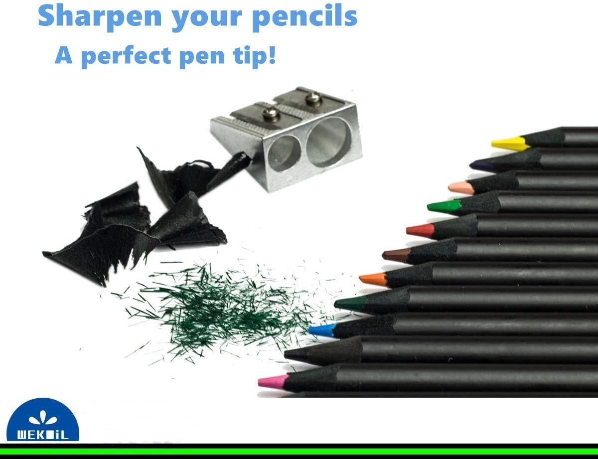 Metal Pencil Sharpener,4PCS Pencil Sharpener Handheld, Pencil Sharpener Manual,
