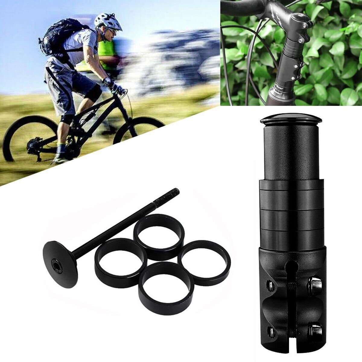 MTB Bicycle Bike Handlebar Riser Stem Extension Fork Shaft Extension NEW