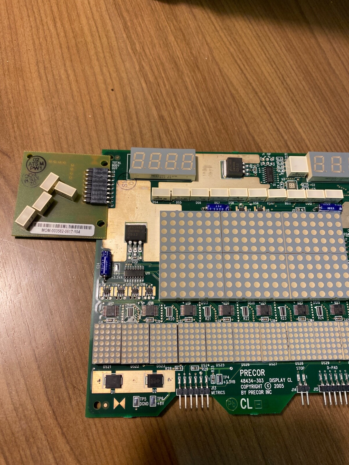 Precor MFR-48434-403 PCA Upper Board Control Panel