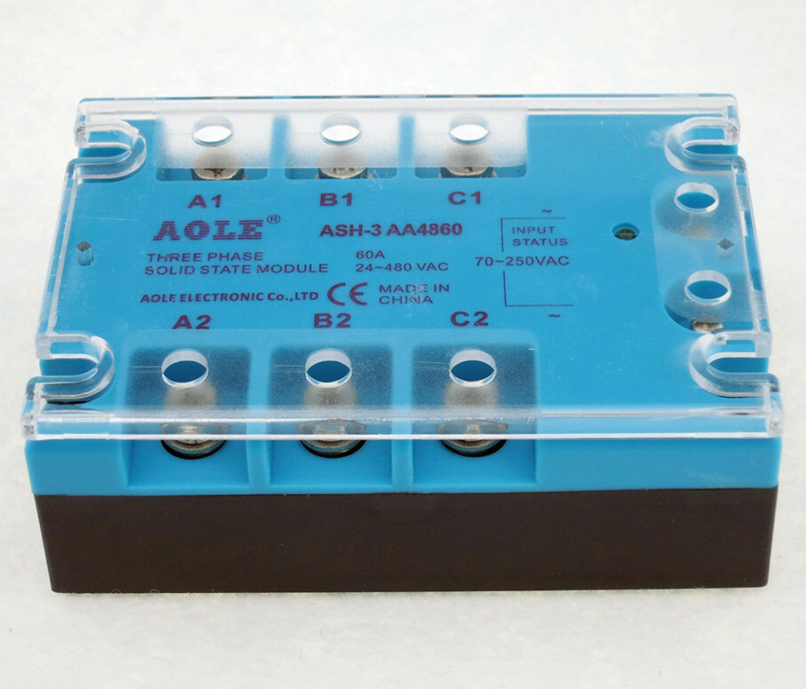 ASH-3AA4860 Three-Phase Solid State Relay AC 60A TSR-60AA 48