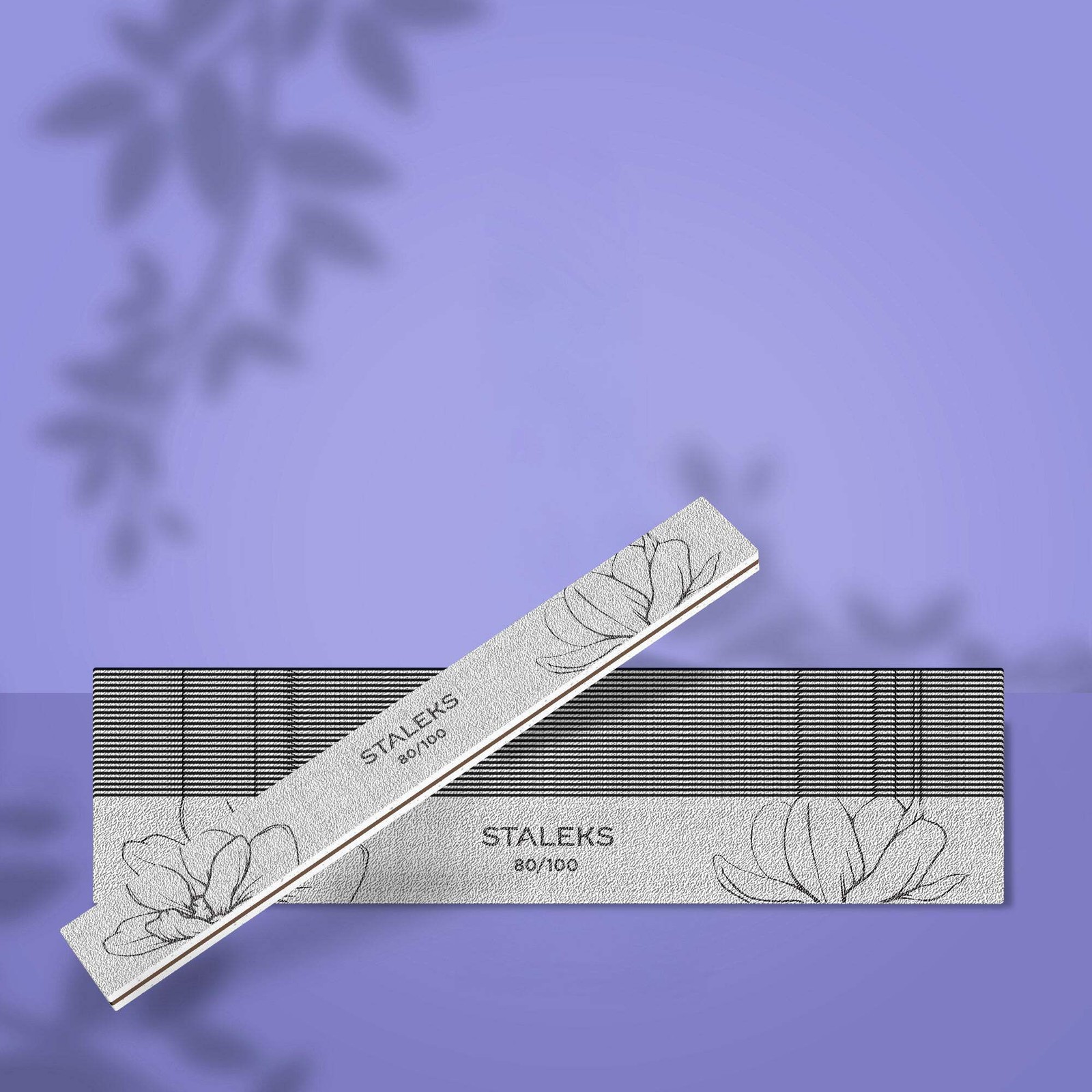 STALEKS EXPERT 20 Straight mineral nail file, 80/100 grit (25 pc)