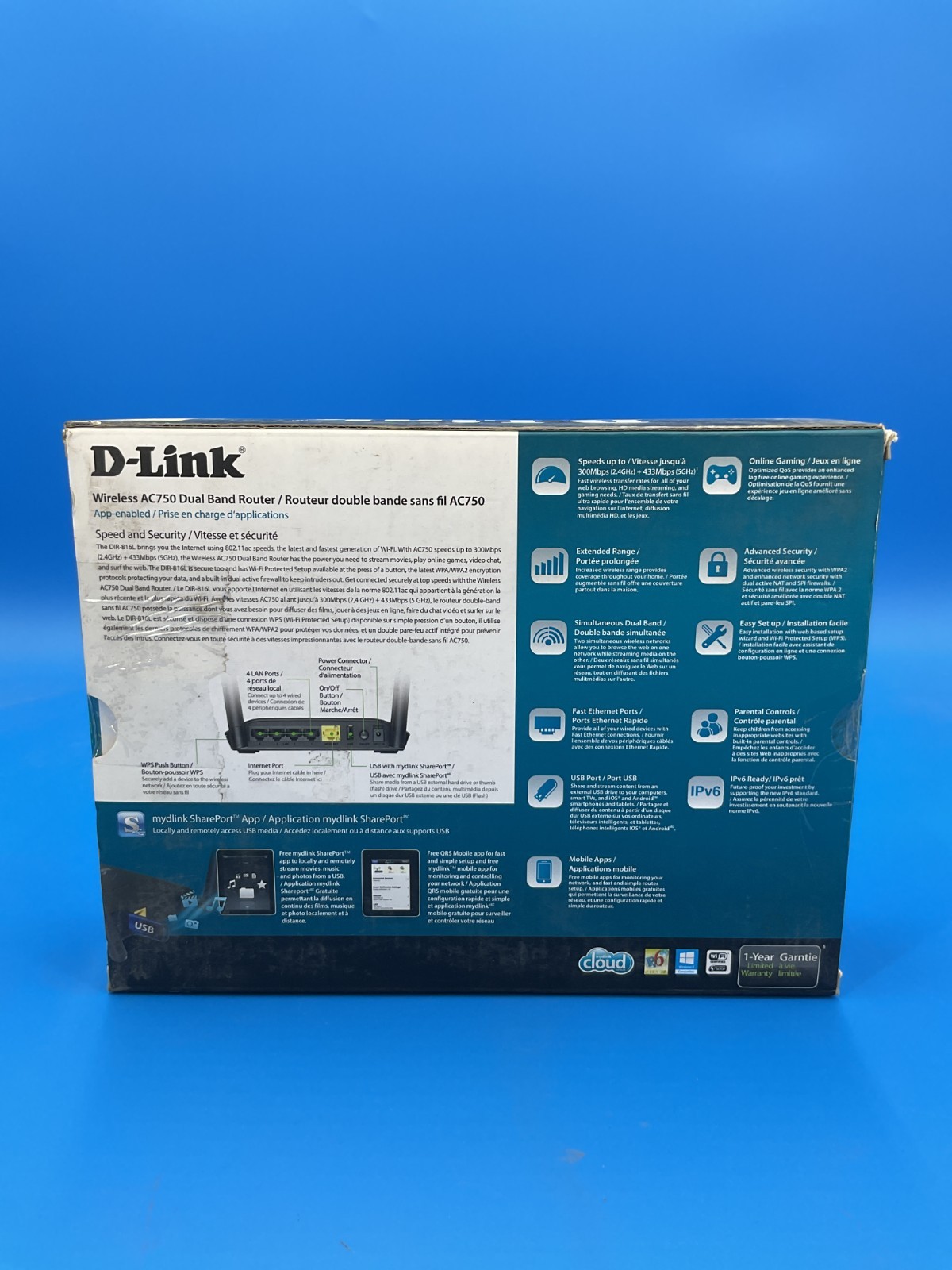 D-Link AC750 802.11ac Wireless LAN Router DIR-816L ✅ ❤️️ ✅ ❤️ OPEN BOX!