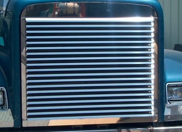 Freightliner FLD132 Classic XL Grille, 17 Horizonal Louvers F-3028