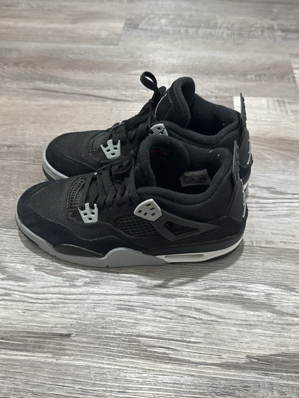 Nike Air Jordan 4 Retro SE Black Canvas DH7138-006 Men's 5y women 6.5