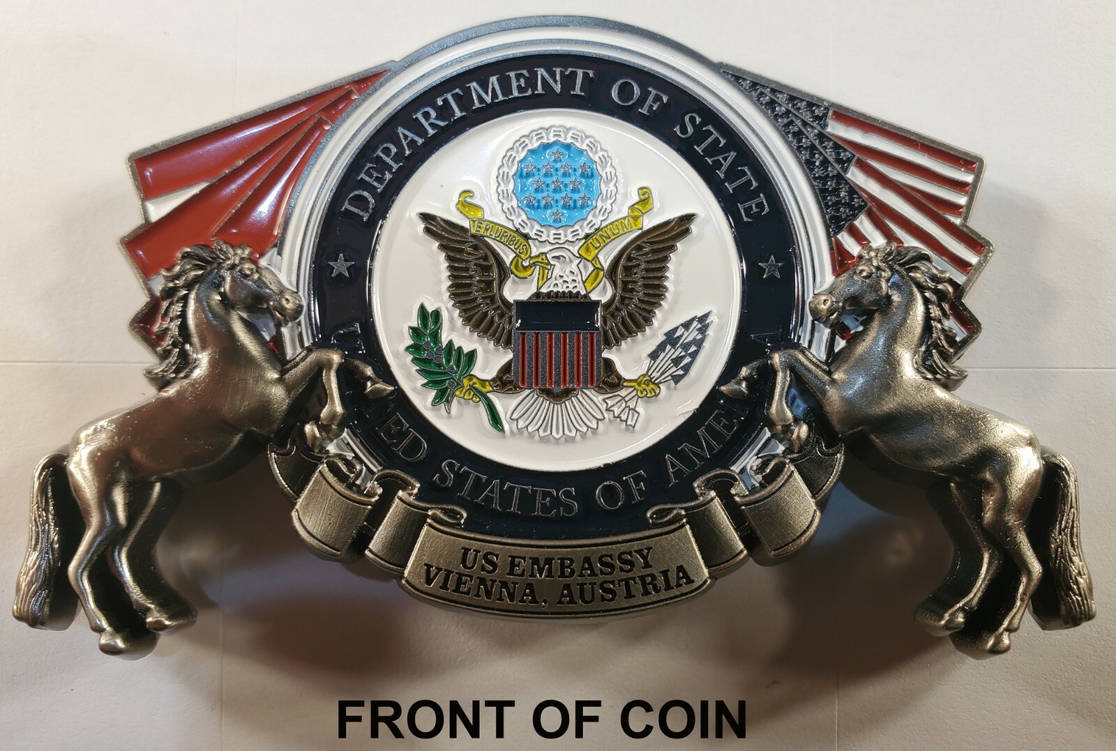 US State Department US Embassy Vienna Austria Challenge Coin 2" 157