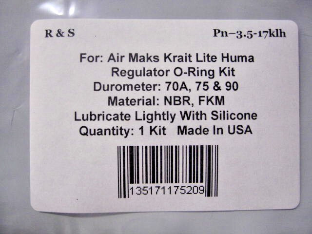 Air Maks Arms Krait Lite Huma Regulator O-ring Kit / R&S 3.5-17KLH