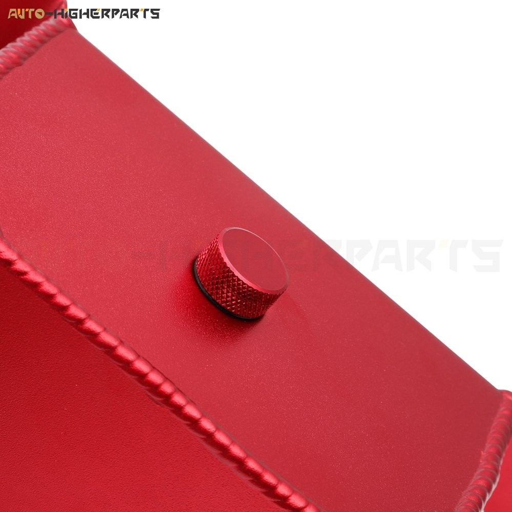 Red Universal Premium Radiator Coolant Overflow Bottle Water Tank 1L