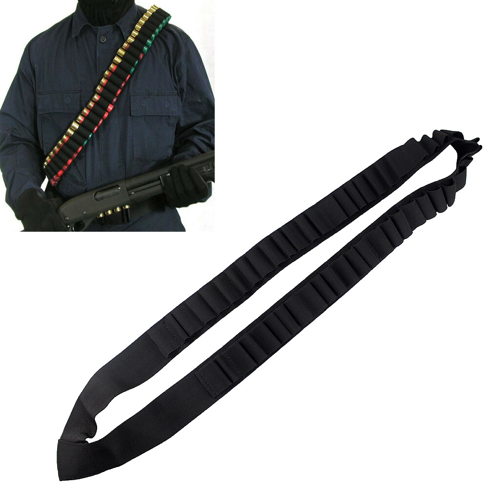 Shotgun Shoulder Bandolier Holds 50 Shot Shells 12/20G Shotgun Ammo Strap