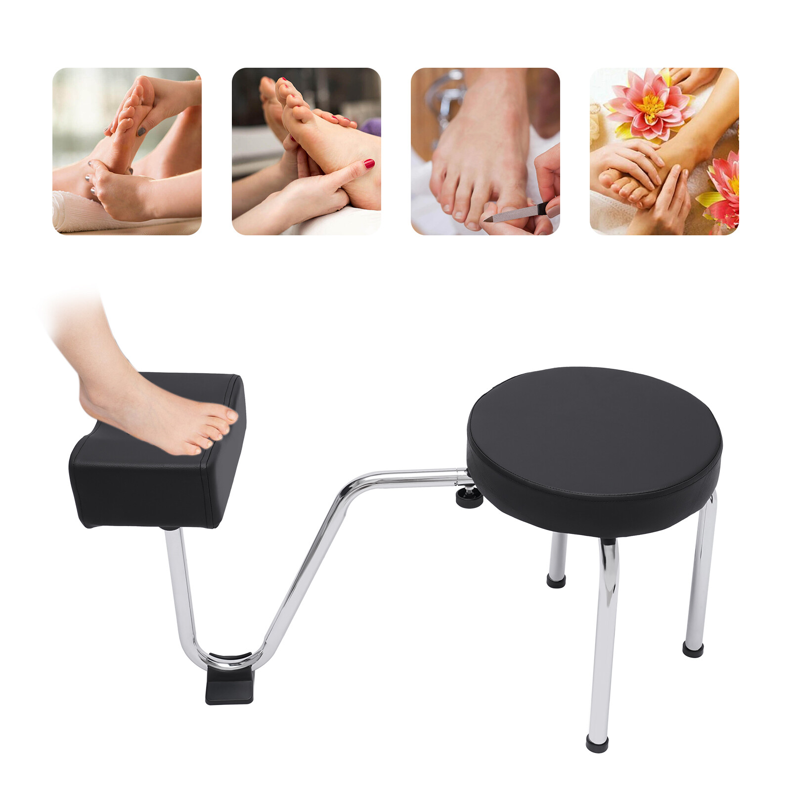 NEW Pedicure Manicure Chair Freestanding Footrest Tattoo Salon Beauty Nail Stool