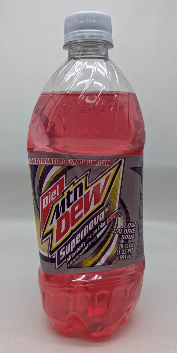 Diet Mountain Dew Supernova 20oz Bottle Unopened 2011 Discontinued Mtn