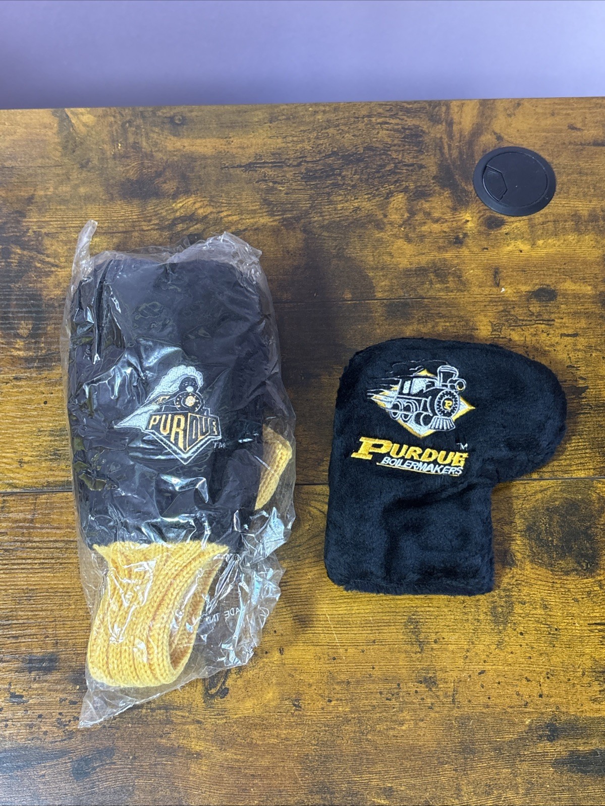 Purdue Boilermakers Golf Club Headcover Driver And Putter