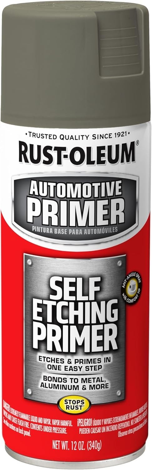Rust-Oleum 249322 Automotive Self Etching Primer Spray 12 oz Matte Dark Green-US