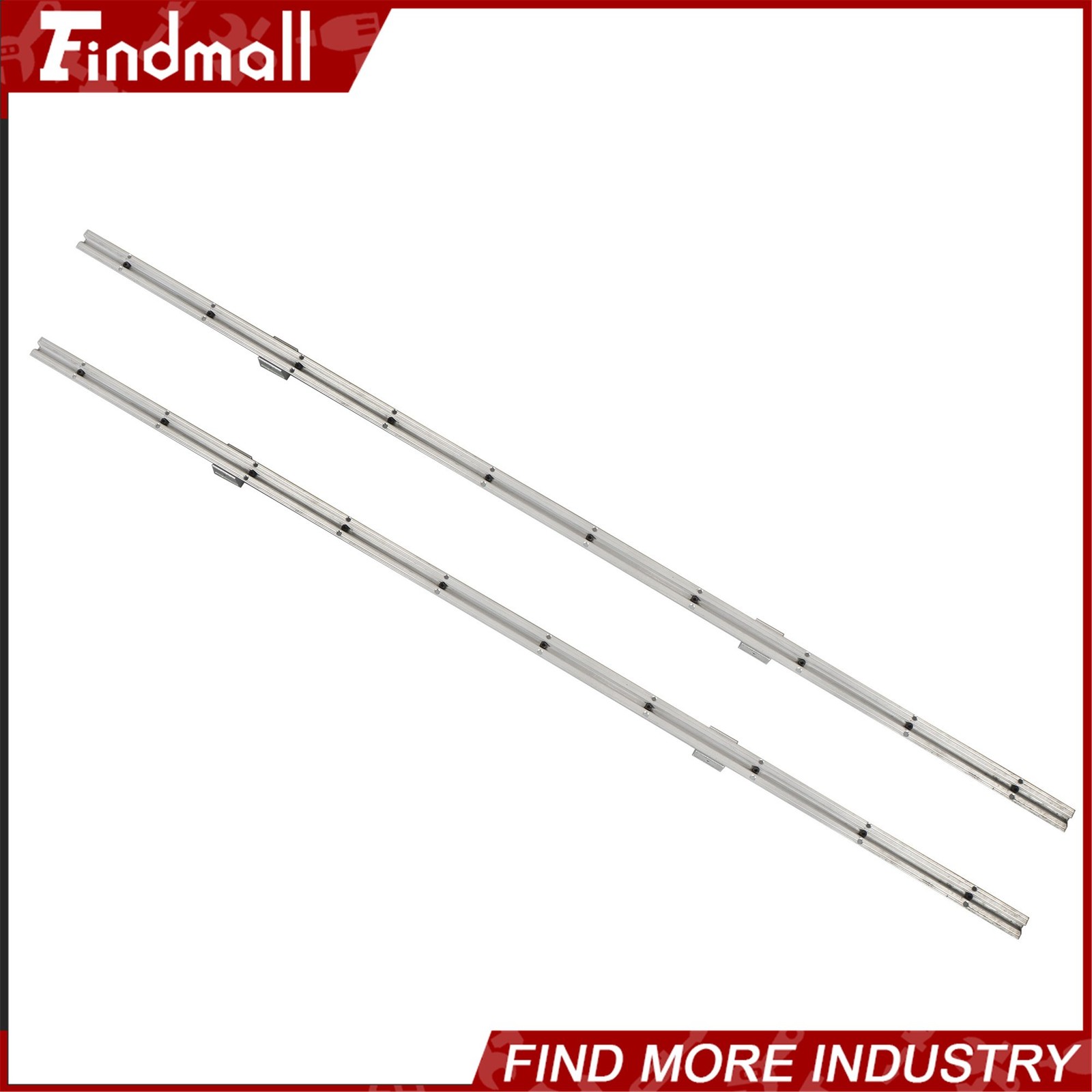 Findmall SBR12 Linear Rail 1500mm Kit w/4 Blocks - For CNC Machine Guide Set