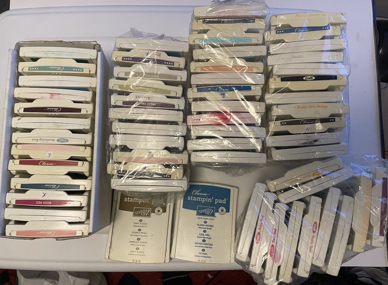 LOT of 60 Stampin Up! Craft & Classic Stampin Pads ink pads