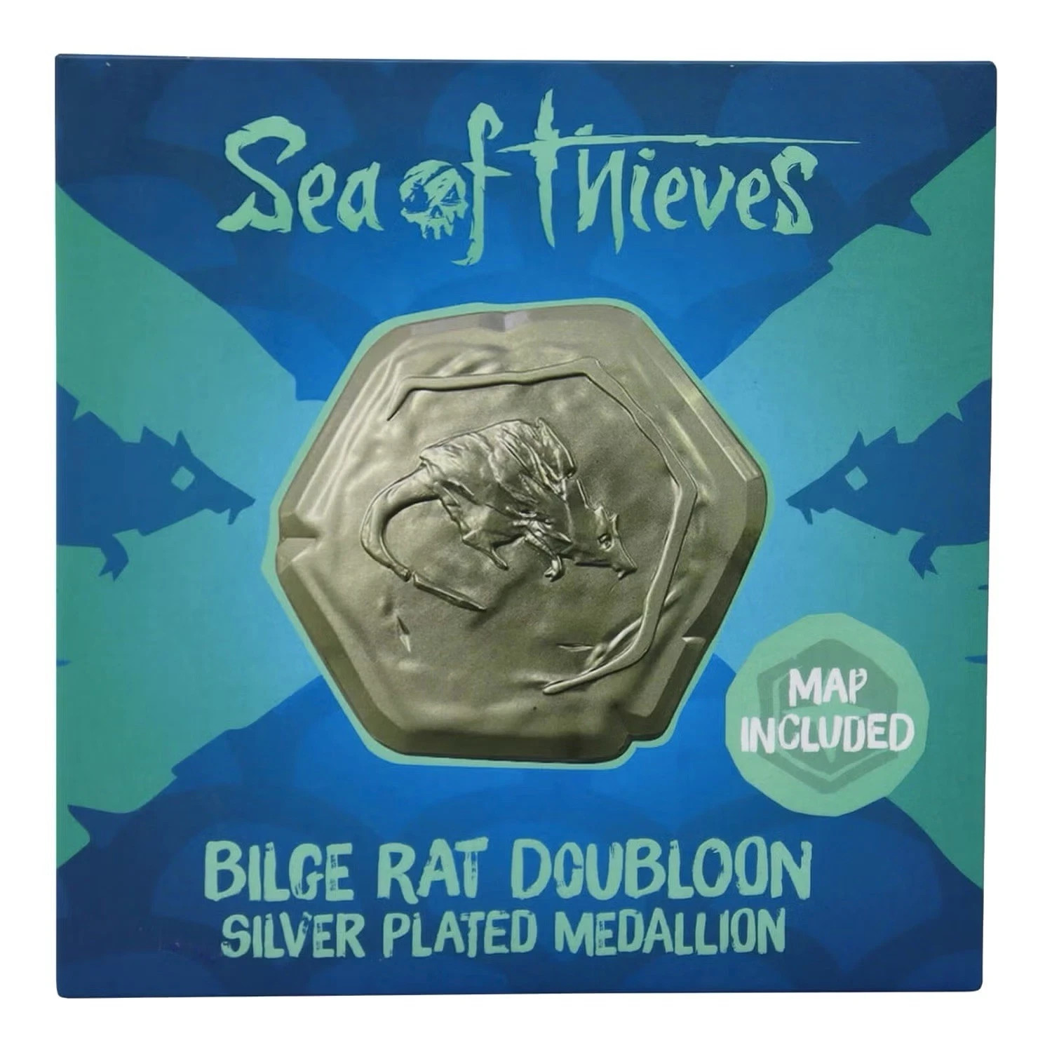 Sea Of Thieves Exclusive Bilge Rat Coin Doubloon Silver Plated Limited #/2018