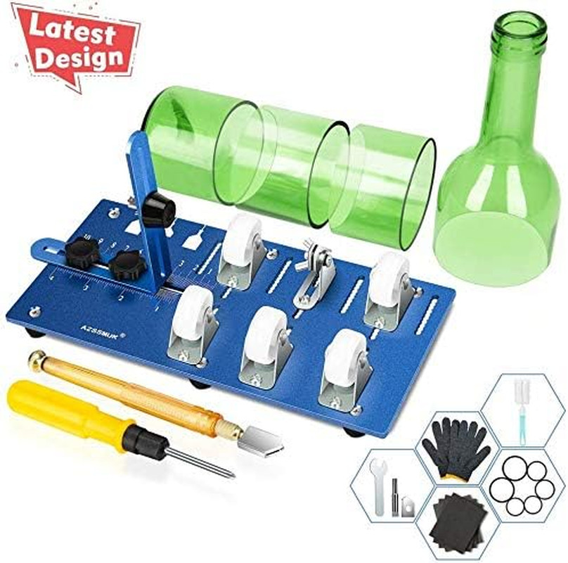 Glass Upgraded Bottle Cutting Machine for Cutting Round, Oval Bottles, Home Cra