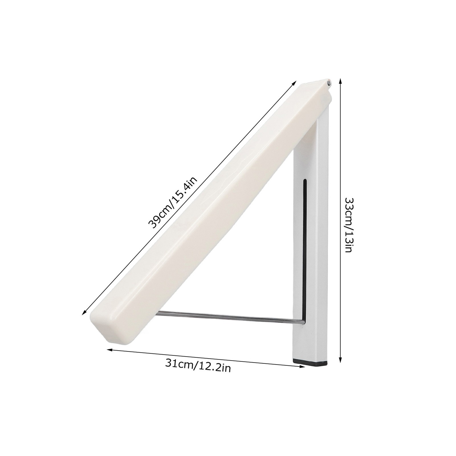 Wall Mounted Folding Retractable Clothes Hanger Multifunctional Drying Rack For