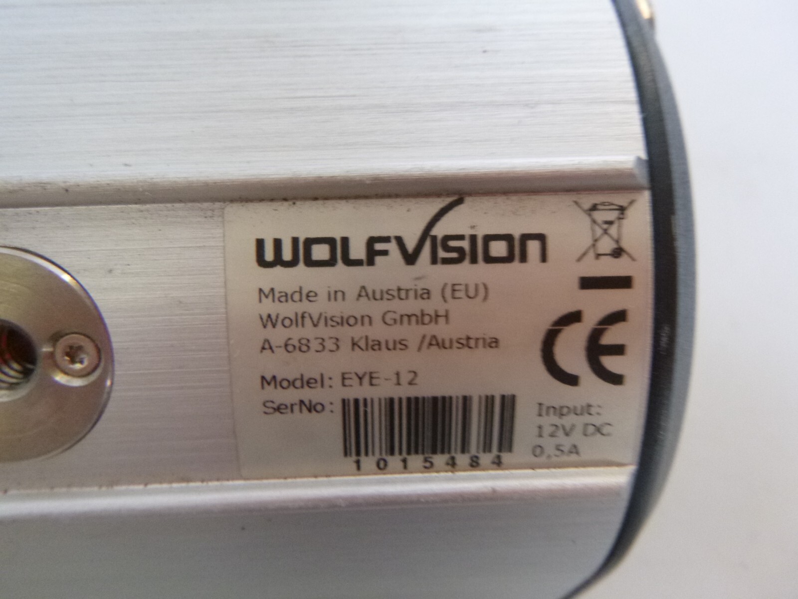 Wolf Vision EYE-12 Advanced Live Image Camera (Wolfvision)