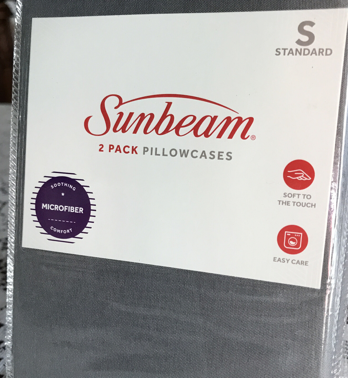 Sunbeam 2 Pack Standard Microfiber Pillowcases 20 X 30” NIGHT OWL New in Pack