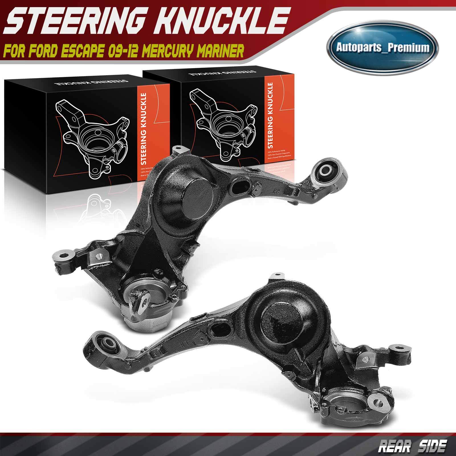 2Pcs Rear Steering Knuckle for Ford Escape 09-12 Mercury Mariner 09-11 2.5L 3.0L