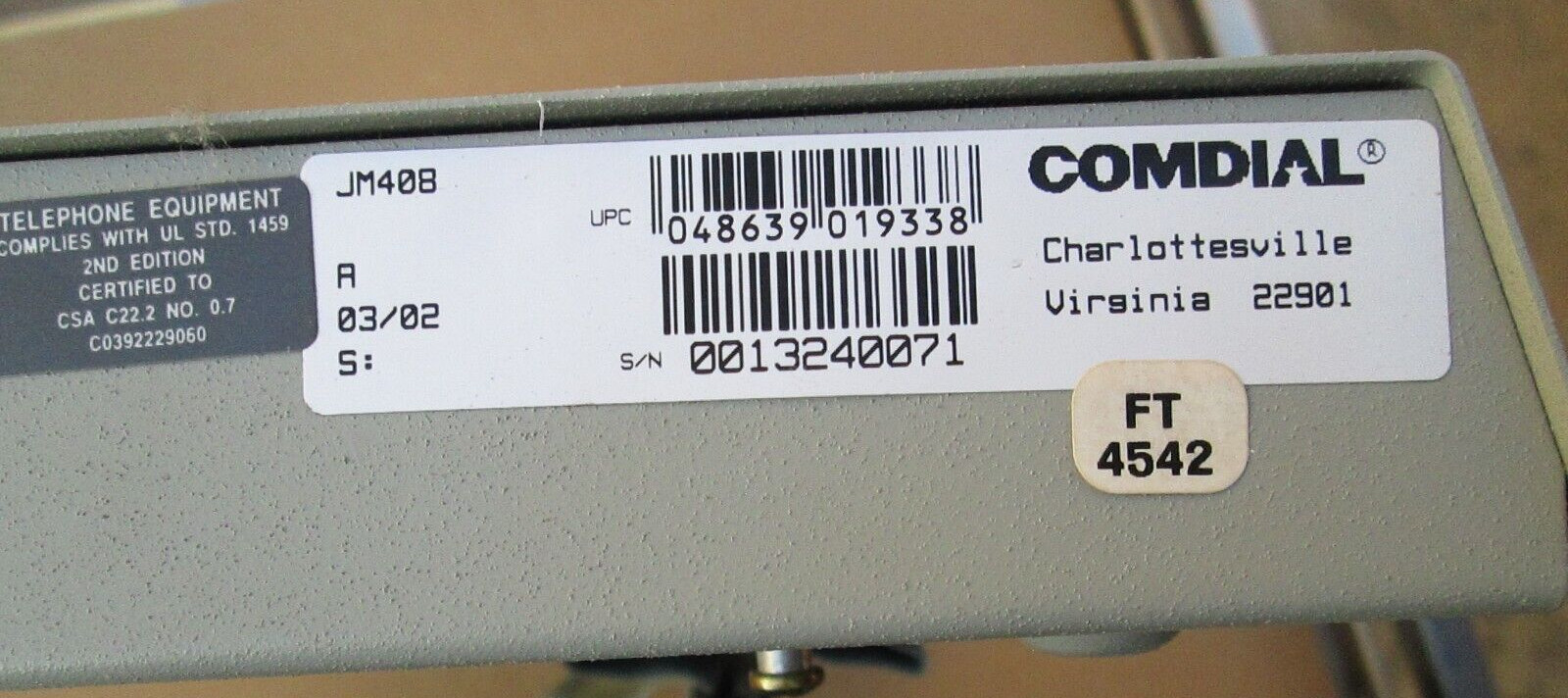 Comdial - &/OR - King - 4x8 Expansion Module - JM408