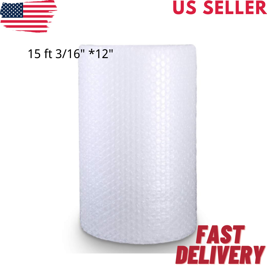 15' of Bubble Wrap® Rolls (SMALL) 3/16" Bubble! 12" Wide! Perforated Every 12''