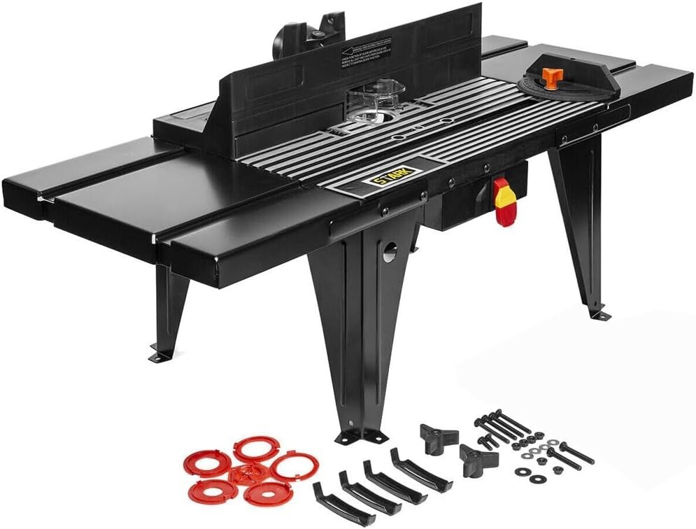 CMT 34" x 13" Aluminum Deluxe Router Table Benchtop On/Off Switch Routing Table