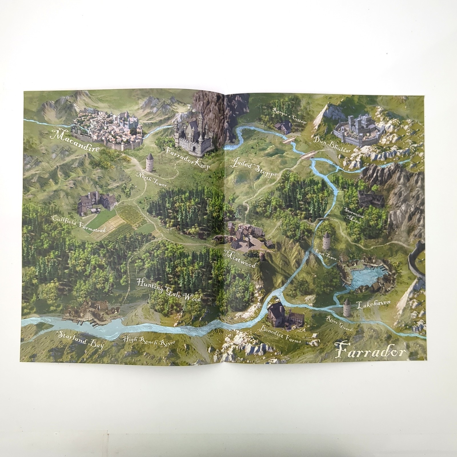 Into the Unknown Map of Farrador Pacesetter Games Simulations 5th Edition