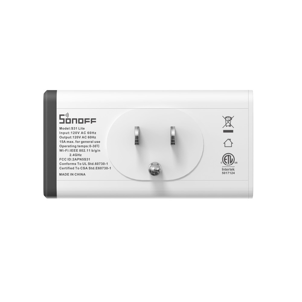 SONOFF S31 Lite 15 Amps WiFi Smart Plug, Smart Socket Outlet Timer Switch,4-Pack
