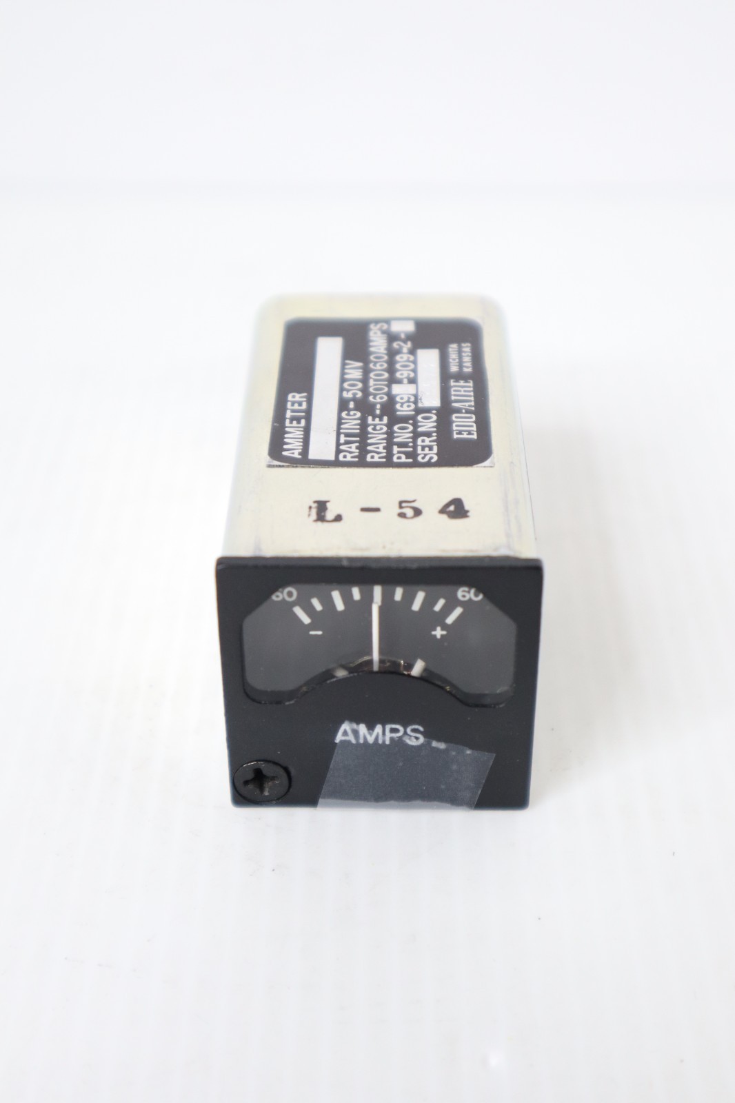 Edo-Aire 169E-909-2-1 Ammeter Indicator