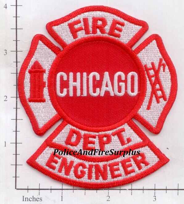 Illinois - Chicago Engineer IL Fire Dept Patch