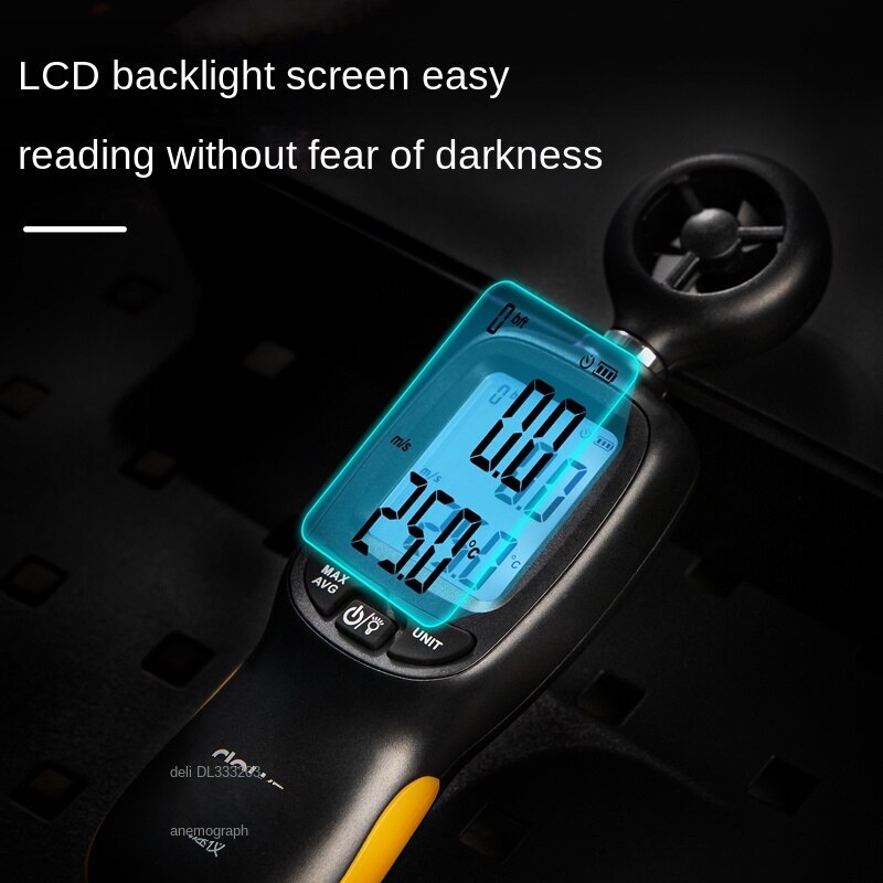 Anemograph Digital Display Measuring Anemograph Anemometer Air Volume Detector