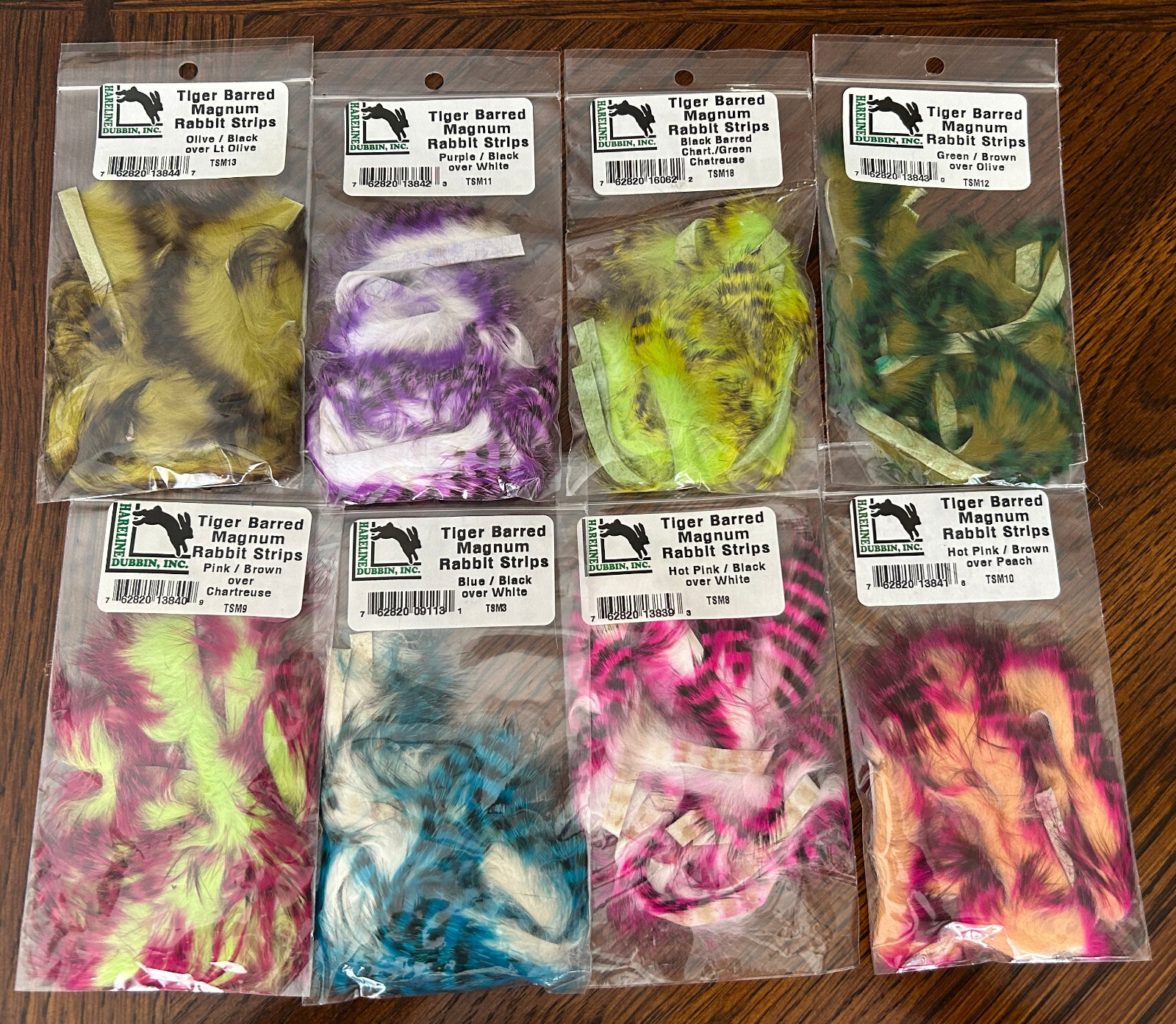 Rabbit Strips - Tiger Barred Magnum  - 1/4 inch - Hareline
