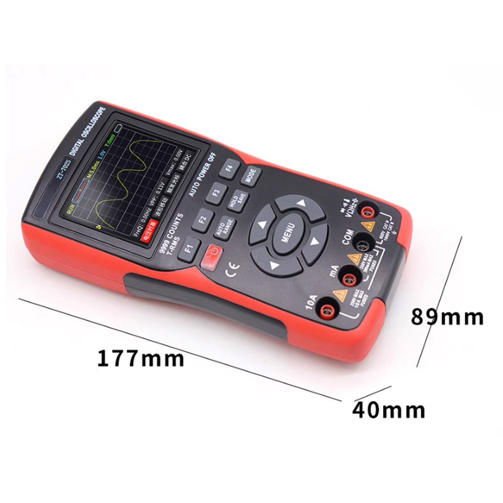ZT-702S Digital Oscilloscope Multimeter AC/ DC Voltmeter Ammeter Ohmmeter Tools