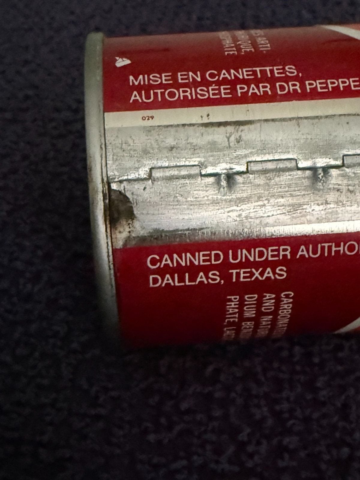 Rare VTG 1970"s DR Pepper TEST CAN First Button Top 280ml Canada Sample