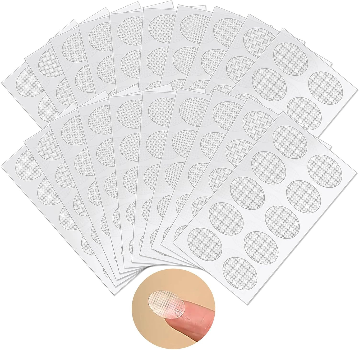 Earring Stickers for Split Earlobes, 200 Pcs Earring Support Patches for Heavy E