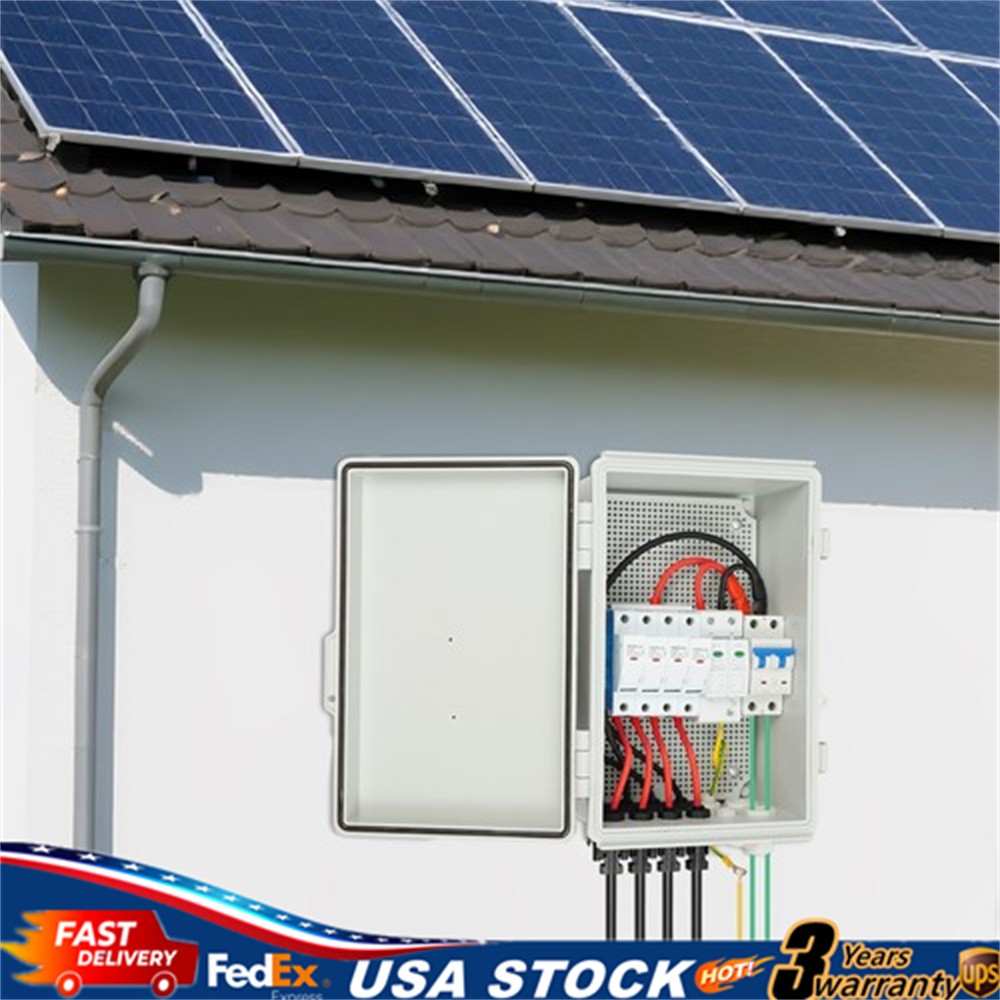 4 String Solar Combiner Box PV Combiner Circuit Breaker 63A For Solar Panel Kit