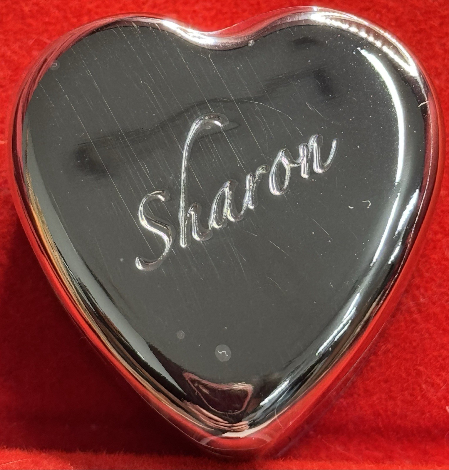 Sharon Ganz Heart Trinket Box Velvet Lined 1.5” NIB Early 2000’s