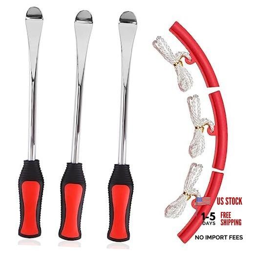 11.5" Tire Spoons Lever with 3 Pcs Rim Protectors,Motorcycle Tire Repair
