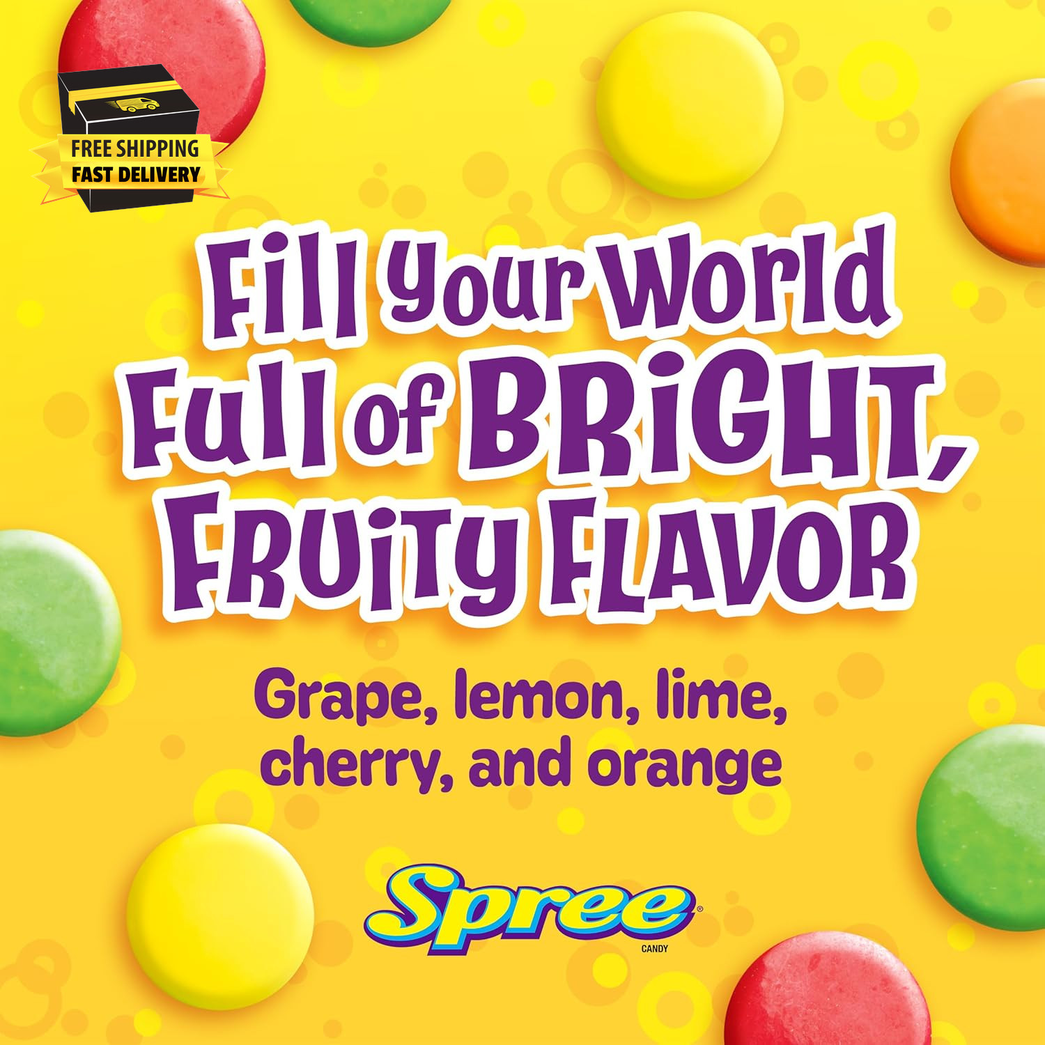 Spree Original Hard Candy, Resealable Bag, 12 Ounce Bag ⭐️⭐️⭐️⭐️⭐️