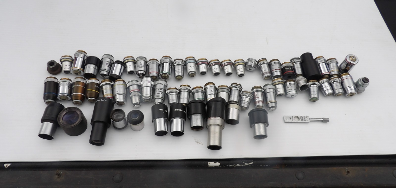 Large Lot of Microscope Objective