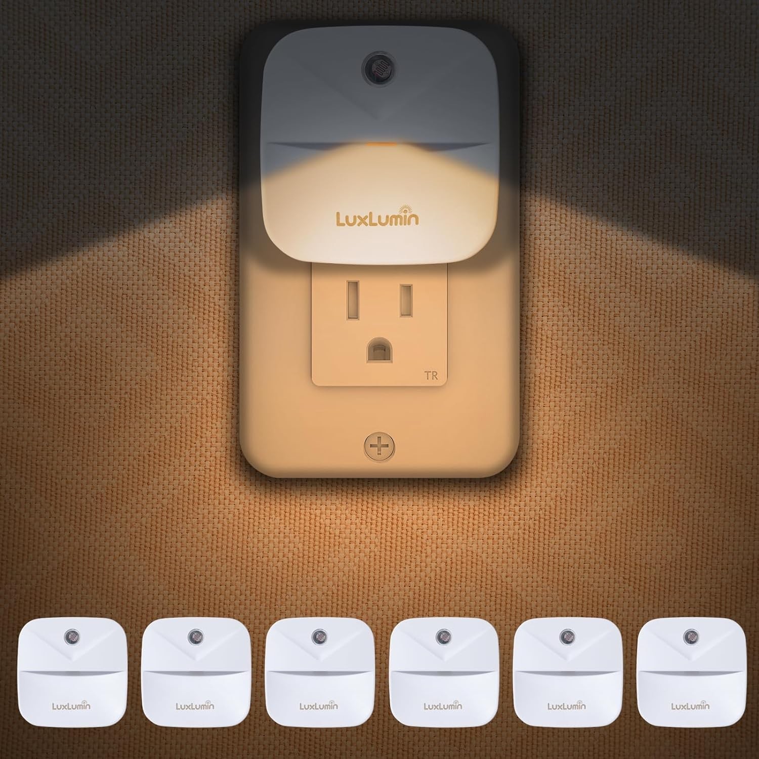 LED Night Lights Plug into Wall W/ Dusk-to-Dawn Sensor Automatically Turn on &