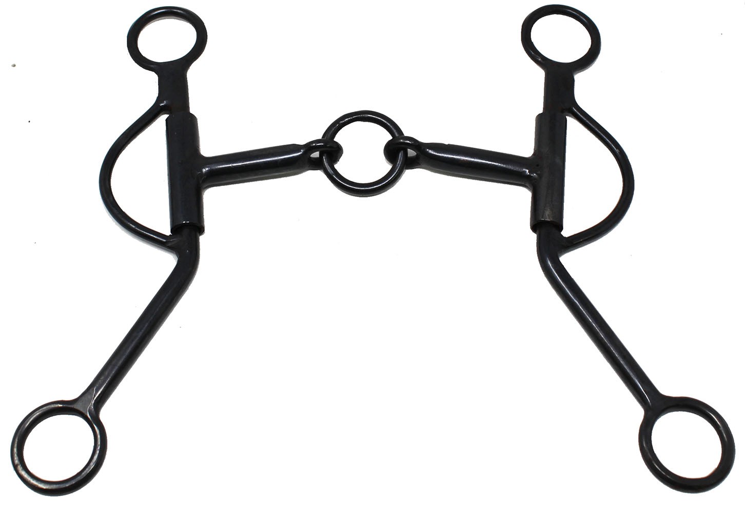 ProRider Western Dog Bone Loose Cheek Snaffle Mouth 3-piece Horse Bt 35499