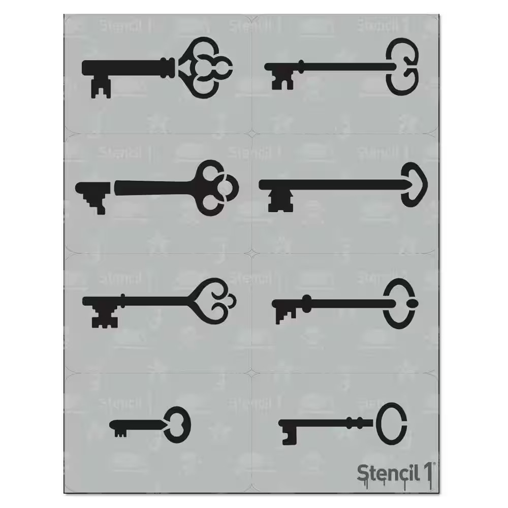 Skeleton Keys Stencil (8-Pack)